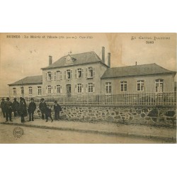 15 RUINES. Mairie et Ecole 1922