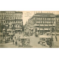 BERLIN. Unter den Linden. Ecke Friedrich Strasse Café Hôtel Victoria 1909