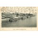 PARIS 16° . Grand Bal Station du Point du Jour avec Péniches Bateaux-Mouche 1906