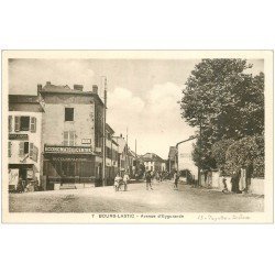 carte postale ancienne 63 BOURG-LASTIC. Avenue d'Eygurande Economats du Centre