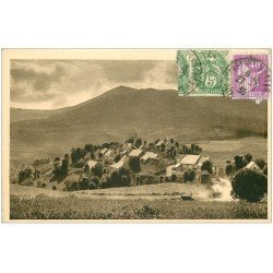 carte postale ancienne 63 BRESSOULEILLE. Le Village 1935 Route Lac Chambon
