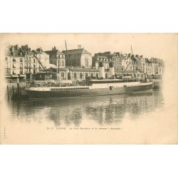 6 cpa 76 DIEPPE Steamer Arundel Gare & Boulevard Maritime Jetées Remparts Casino Château