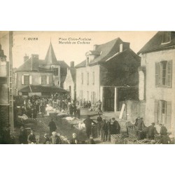56 GUER. Marché aux Cochons Place Claire Fontaine 1932