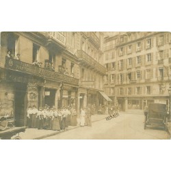 PARIS 02. Cave à vins et Plumassier Morin rue d'Antin 1905