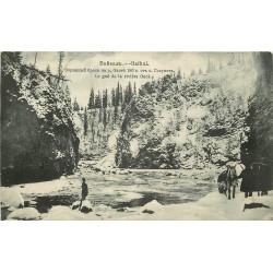 RUSSIE RUSSIA SIBERIA SIBERIE BAÏKAL. Le gue de la riviere Onot 1908