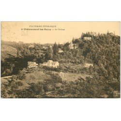 carte postale ancienne 63 CHATEAUNEUF-LES-BAINS. Le Château 1925