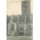34 LODEVE. Attelage transports de voyageurs devant la Cathédrale