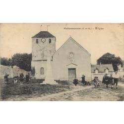 78 GUITRANCOURT. Enfants devant l'Eglise