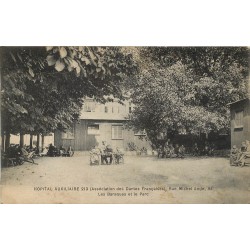 PARIS 16. Les Baraques et le Parc Hôpital auxiliaure 93 rue Michel Ange 1918