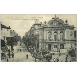 carte postale ancienne 63 CHATEL-GUYON. Théâtre Avenue Baraduc 1915 Villa Richelieu