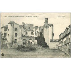 carte postale ancienne 63 CHAZERON. Le Château près Chatelguyon
