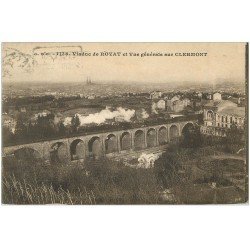 63 CLERMONT-FERRAND Lot 10 Cpa. Train Viaduc, Place Victoire et Jaude, Fontaine Amboise Cours Sablon, Jardin Lecoq...