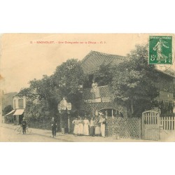 93 BAGNOLET. Une Guinguette sur la Dhuys et son personnel 1913