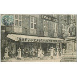 63 CLERMONT-FERRAND. Bar Restaurant Français Place Jaude vers 1907