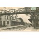 95 VILLIERS-LE-BEL. La Gare et le Pont métallique 1904