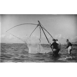 44 PREFAILLES la Plaine. Photo cpsm Partie de Pêche à la Prée 1955