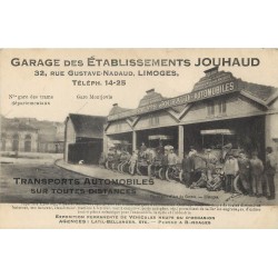 87 LIMOGES. Garage automobiles Etablissements Jouhaud 32 rue Gustave-Nadaud 1923