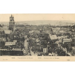 BRUGGE BRUGES. Vue générale 1914