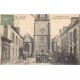 56 CARNAC. Eglise Saint-Cornély sur la Grande Rue 1924 Café de Bretagne