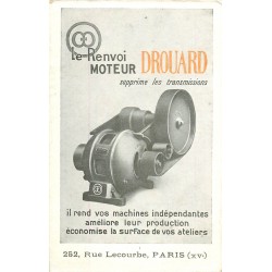 Publicité Moteur Drouard 252 rue Lecourbe Paris 15°