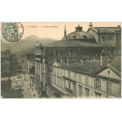 carte postale ancienne 63 CLERMONT-FERRAND. Le Théâtre 1906