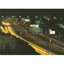 Photo cpm 93 BAGNOLET. Vue sur l'Autoroute A3 de nuit