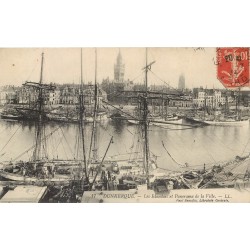 59 DUNKERQUE. Les Islandais avec bateaux de Pêcheurs 1914