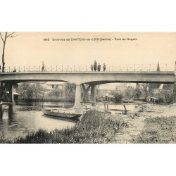 72 CHATEAU-DU-LOIR. Animation sur le Pont de Nogent 1930