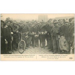 02 VIC-SUR-AISNE. Officiers Français avec casques allemands