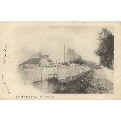 21 PONT-ROYAL. Péniche près de l'Ecluse 1903