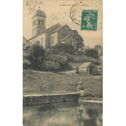 (52) SAINT-BROINGT-LE-BOIS. L'Eglise avec animation 1910