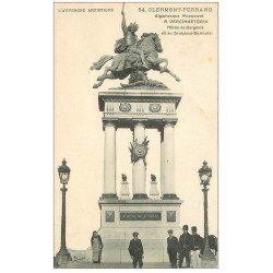 carte postale ancienne 63 CLERMONT-FERRAND. Statue Vercingétorix 1912