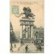 carte postale ancienne 63 CLERMONT-FERRAND. Statue Vercingétorix Rue Blatin vers 1907