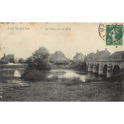 21 LES MAILLYS. Pont sur la Tille 1914