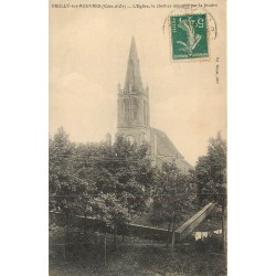 (21) MEILLY-SUR-ROUVRES. Eglise et clocher décapité par la foudre 1911