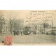 63 CLERMONT-FERRAND. Place Michel-L'Hospital tramway et militaires 1906