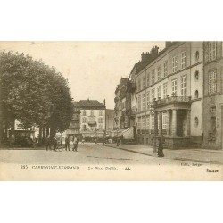 63 CLERMONT-FERRAND. Place Delille 1918 avec Grand Café Russe