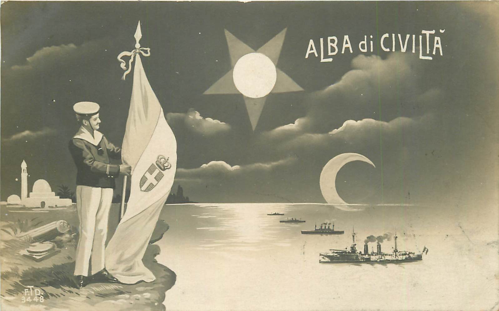LIBYE LIBIA. Alba di Civilta 1922 italiani