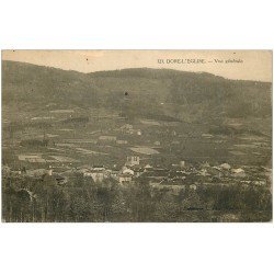 carte postale ancienne 63 DORE-L'EGLISE. Le Village vers 1923
