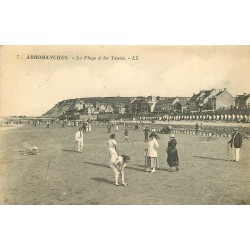 14 ARROMANCHES. Jeu de Croquet sur la Plage 1929