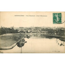 16 ANGOULÊME. Port l'Houmeau avec Péniches 1908