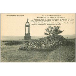 carte postale ancienne 63 GERGOVIE. Monument Vercingétorix