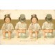 Humoristisches Quartett. Enfants sur leurs pots de chambre ou bourdalous 1902