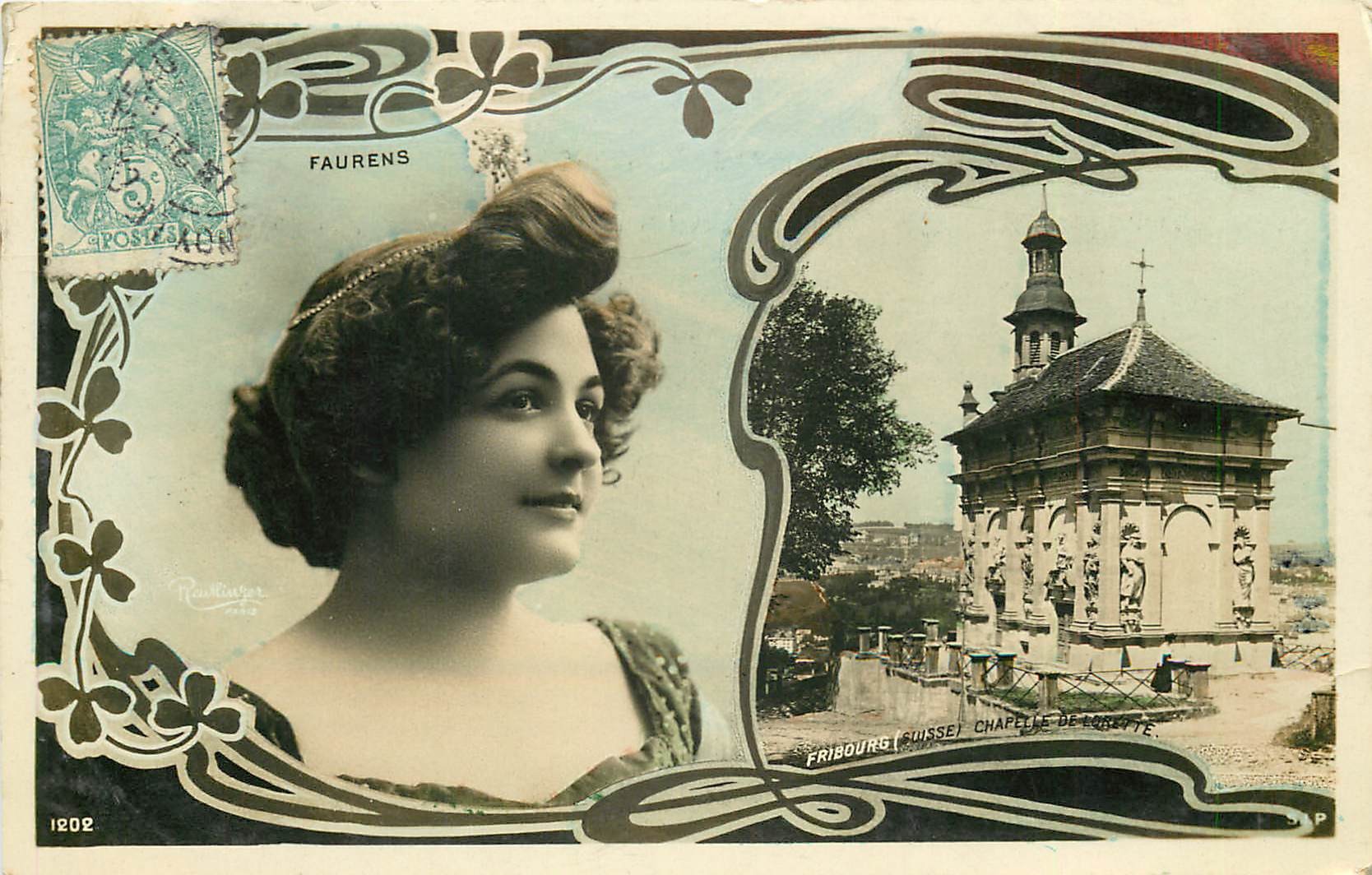 ARTISTES. Par REUTLINGER Melle Faurens de Fribourg 1904