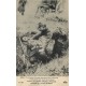 59 DOUAI. Fantassins Français secourant un camarade blessé dans une Tranchée Guerre 1914
