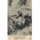 59 DOUAI. Fantassins Français secourant un camarade blessé dans une Tranchée Guerre 1914