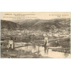 carte postale ancienne 63 JUMEAUX. Le Pont sur l'Allier 1914
