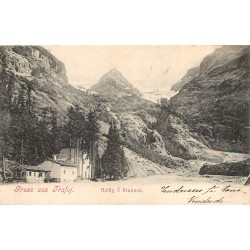 ITALIE. Gruss aus Trafoj Trafoi Heilig 3 Brunnen 1906