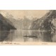 ALLEMAGNE. Königsee avec Pêcheurs vers 1900