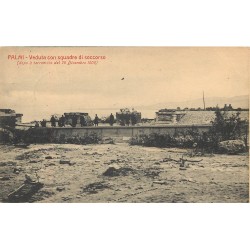PALMI. Veduta con squadre di soccorso 1916 Calabria